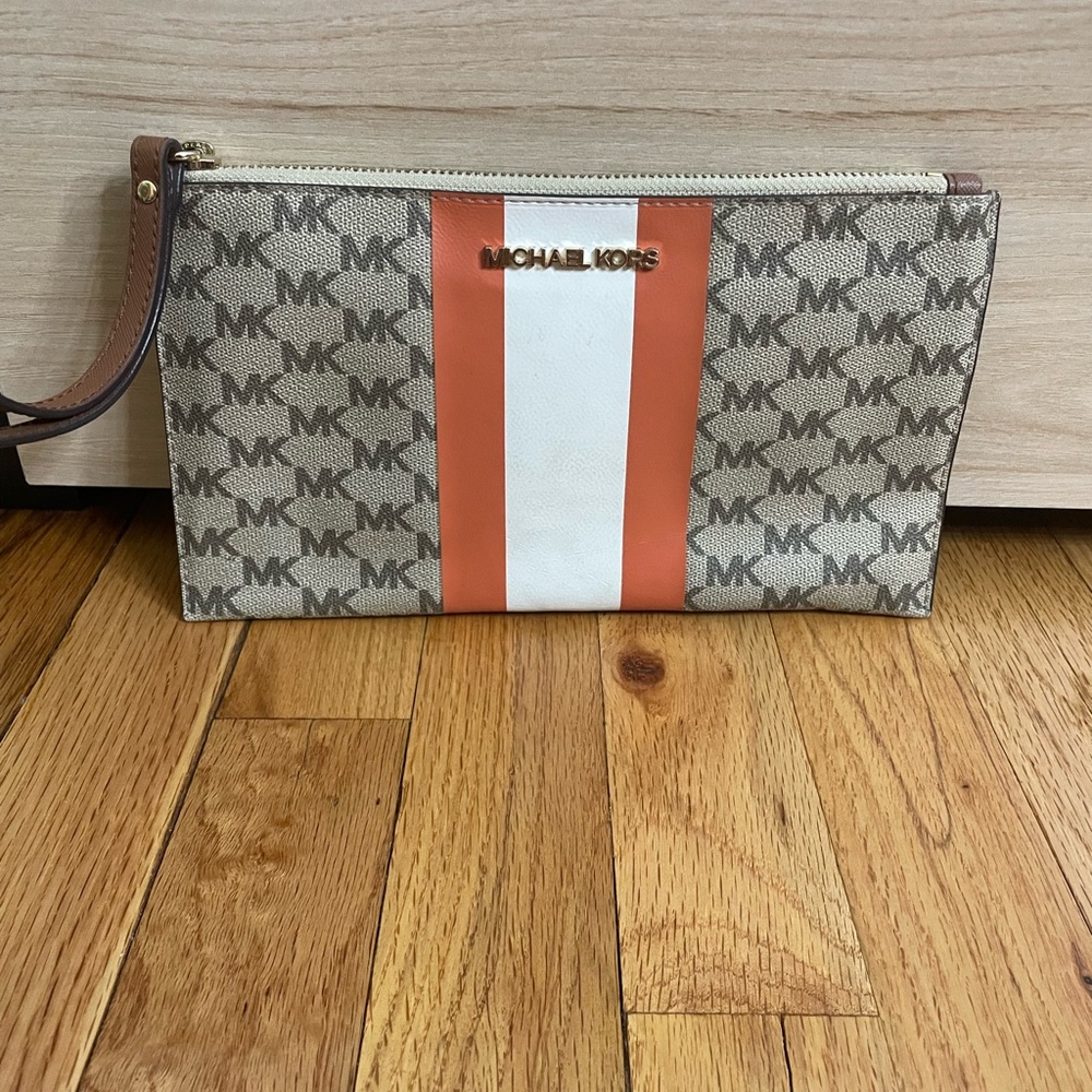 Michael Kors Tan and Orange Bag